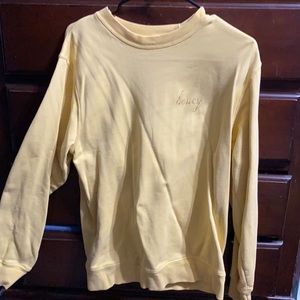 john galt brandy melville honey crewneck sweatshirt